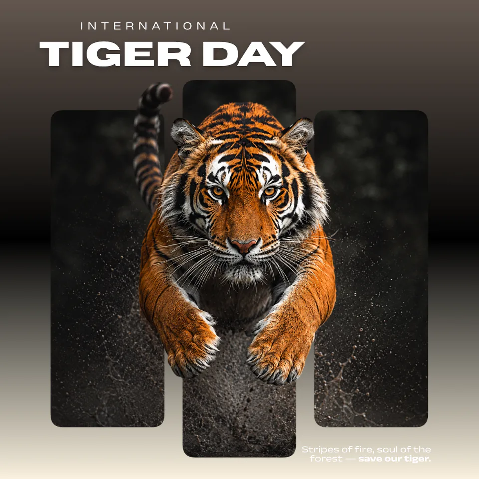 International Tiger Day awareness poster